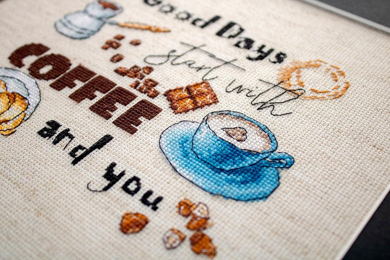 Counted Cross Stitch Kit Coffee Time Leti927