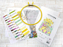 Counted Cross Stitch Kit Easter Rabbit and chicks L8033