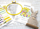 Counted Cross Stitch Kit Easter Rabbit and chicks L8033