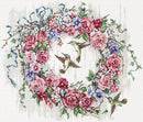 Counted Cross Stitch Kit Hummingbird Wreath Leti990