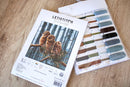 Counted Cross Stitch Kit Owls family Leti946