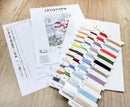 Counted Cross Stitch Kit Snowman and Santa L8015