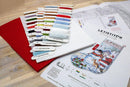 Counted Cross Stitch Kit Snowman and Santa Stocking L8016