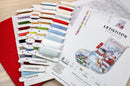 Counted Cross Stitch Kit Snowman and Santa Stocking L8016
