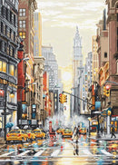Counted Cross Stitch Kit Sunset on 5th Avenue L8025