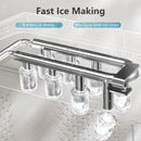 Countertop Ice Maker,Portable Ice Machine with Handle,for Home/Kitchen/Camping/RV Z3424-BLACK