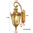 Country black wrought iron outdoor wall lantern restaurant light