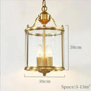 Country bronze glass chandelier lantern – dining room pendant lights