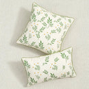 Country floral embroidered cushion cover living room dragonfly pillow