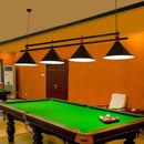Country style dark green pool ball bar island lighting fixture