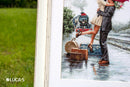 Couple on train station B2369L Counted Cross-Stitch Kit