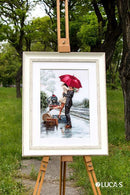Couple on train station B2369L Counted Cross-Stitch Kit