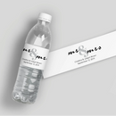 Couples Wedding Water Bottle Labels