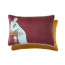 Court puppy print fringed pillow cover living room decor