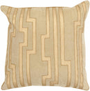 Linkebeek Metallic Gold Pillow Cover