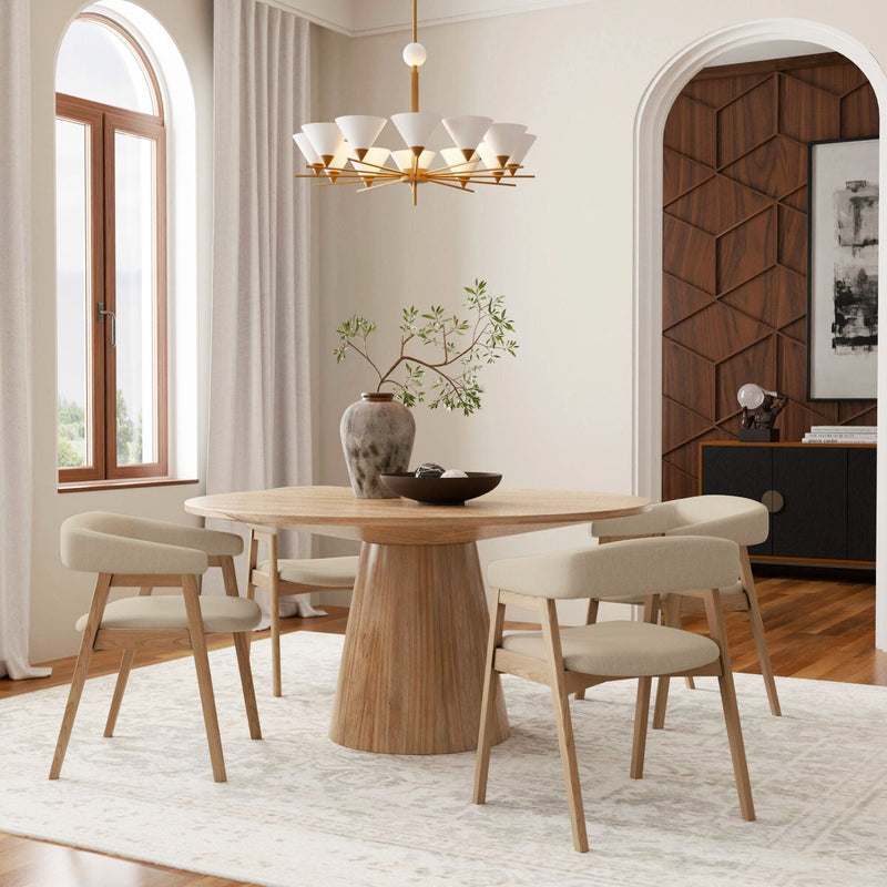 Cove Round Dining Table, Natural