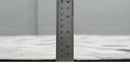 Leather Patchwork Silver and Ivory Leather Modern Geometric Custom Made Rug
