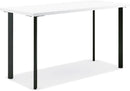 Coze 42 Inch White Top Computer Desk Sturdy Space Saving
