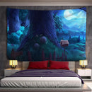 DecorBites™ Cabin In The Woods Wall Hanging Tapestry for Home Decor & Halloween Theme