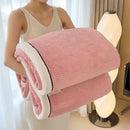 Cozy carved velvet cream & gray quilted blanket bedroom throw
