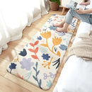 Cozy faux lamb wool good morning bedside rug for bedroom