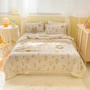 Cozy milk velvet floral fleece blanket bedroom bedding