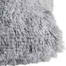 Cozy plush fur cushion cover white & grey living room pillowcase