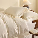 Cozy velvet lace bedding set cream bedroom decor