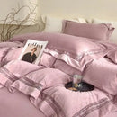 Cozy velvet lace bedding set cream bedroom decor