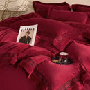 Cozy velvet lace bedding set cream bedroom decor