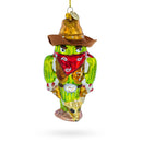 Western Cowboy Cactus Glass Christmas Ornament