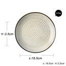 Crackle glaze blue ceramic dinner plate set dining room tableware