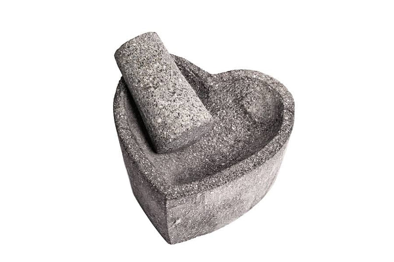 Heart Molcajete Yolotl 6" Volcanic Stone