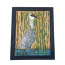 Crane Painting on Wood | 13" x 16" | The Painted Attic