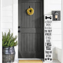 Crazy Dog Porch Leaner Welcome Sign