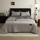 Cream and black ice cream cool feel summer quilt bedroom set