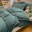 Cream and gray zigzag quilted bedding set bedroom cozy shell edges