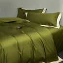 Cream and lavender egyptian cotton hotel style bedding set bedroom