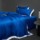 Cream and lavender egyptian cotton hotel style bedding set bedroom