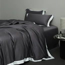Cream and lavender egyptian cotton hotel style bedding set bedroom