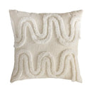 Cream bubble plaid cushion cover living room textured pillow case