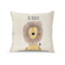 DecorBites™ Cartoon Animal Linen Pillowcase | Home Decor Throw Pillow Covers for Sofa