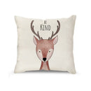 DecorBites™ Cartoon Animal Linen Pillowcase | Home Decor Throw Pillow Covers for Sofa