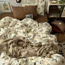 DecorBites™ Cartoon Pattern Printed Cotton Bedding Set with Pillowcase