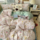 DecorBites™ Cartoon Pattern Printed Cotton Bedding Set with Pillowcase