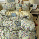DecorBites™ Cartoon Pattern Printed Cotton Bedding Set with Pillowcase