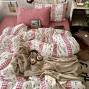 DecorBites™ Cartoon Pattern Printed Cotton Bedding Set with Pillowcase