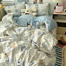 DecorBites™ Cartoon Pattern Printed Cotton Bedding Set with Pillowcase