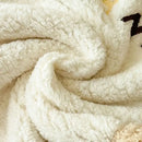 Cream cartoon lamb wool blanket bedroom sweet heart sofa cover