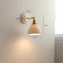 DecorBites™ Ceramic LED Wall Lights Fixture with Copper Arm for Bedroom Living Room
